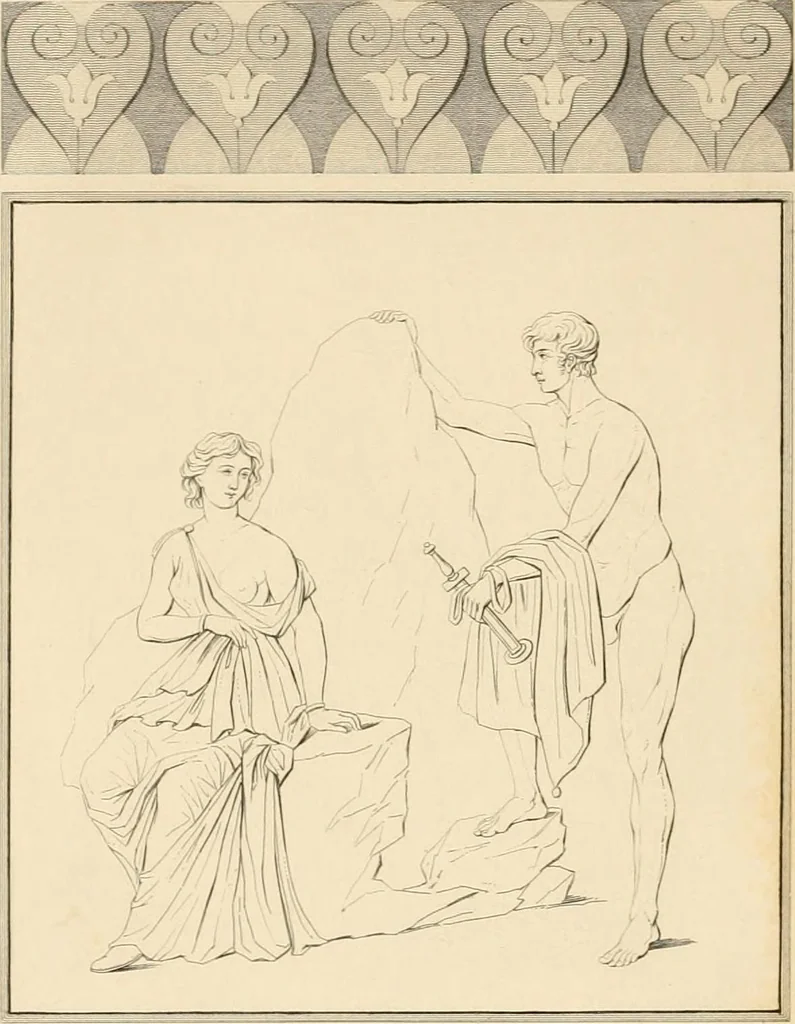 An illustration from Pompeiana : the topography, edifices and ornaments of Pompeii, the result of excavations since 1819, 1837, leaf 121