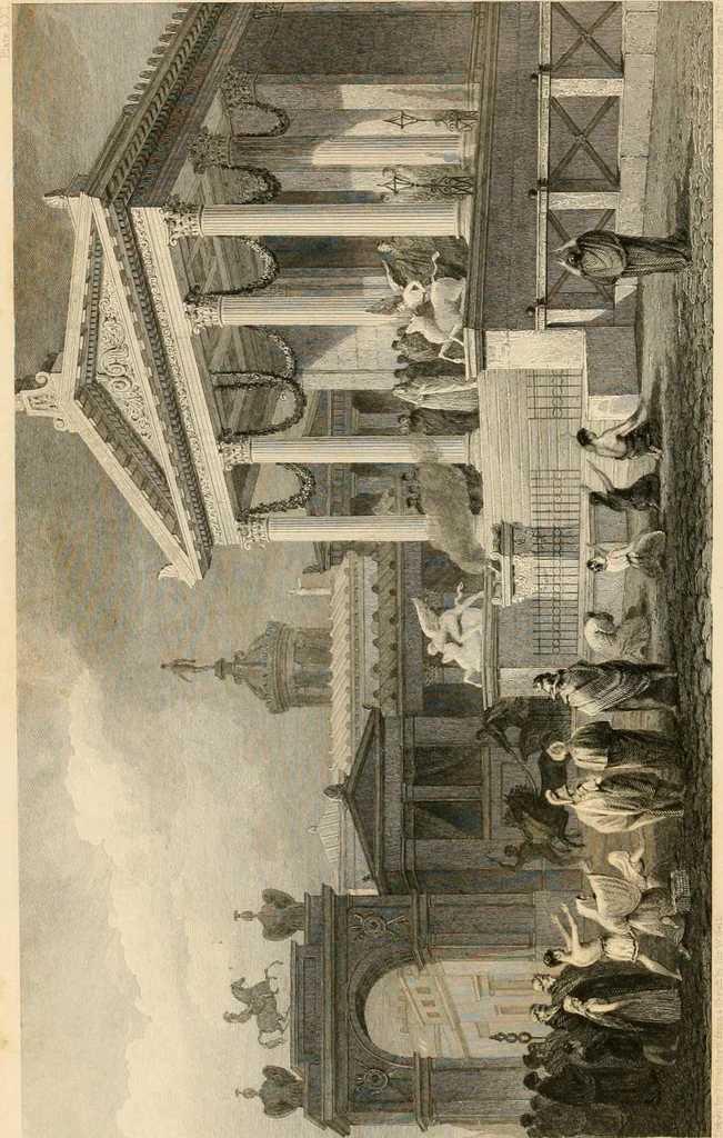 An illustration from Pompeiana : the topography, edifices and ornaments of Pompeii, the result of excavations since 1819, 1837, leaf 151