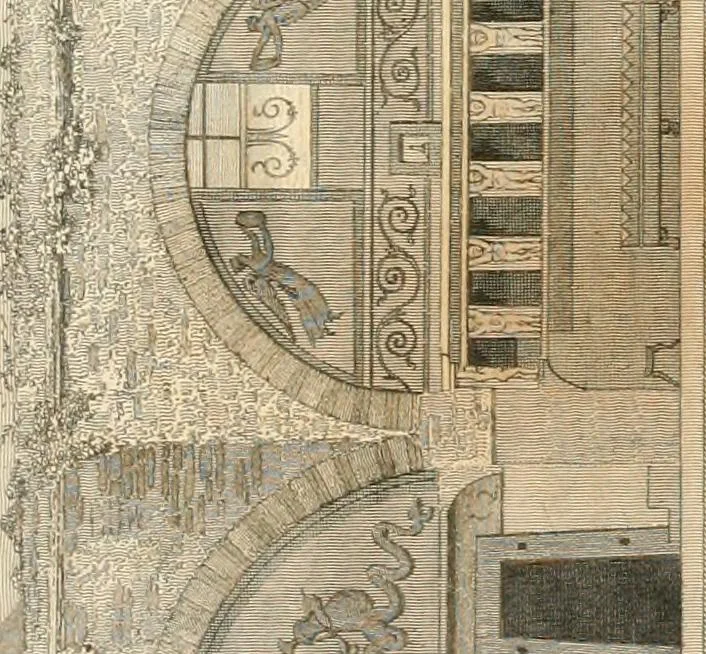 An illustration from Pompeiana : the topography, edifices and ornaments of Pompeii, the result of excavations since 1819, 1837, leaf 192