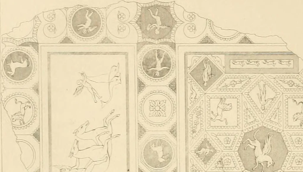 An illustration from Pompeiana : the topography, edifices and ornaments of Pompeii, the result of excavations since 1819, 1837, leaf 199