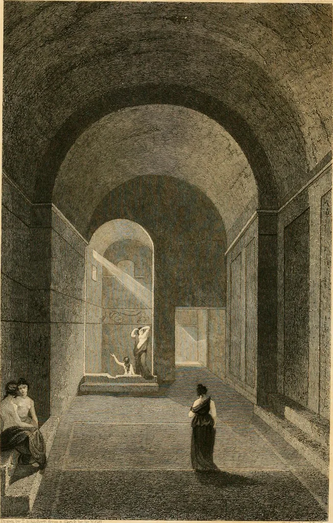 An illustration from Pompeiana : the topography, edifices and ornaments of Pompeii, the result of excavations since 1819, 1837, leaf 223