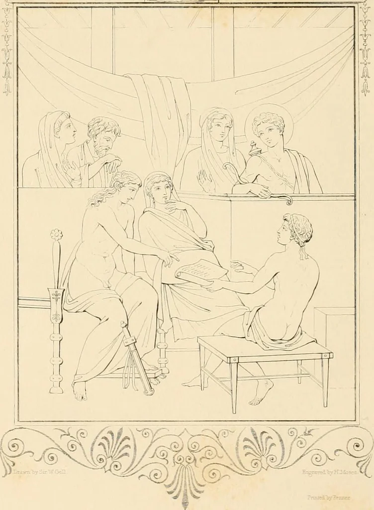 An illustration from Pompeiana : the topography, edifices and ornaments of Pompeii, the result of excavations since 1819, 1837, leaf 267