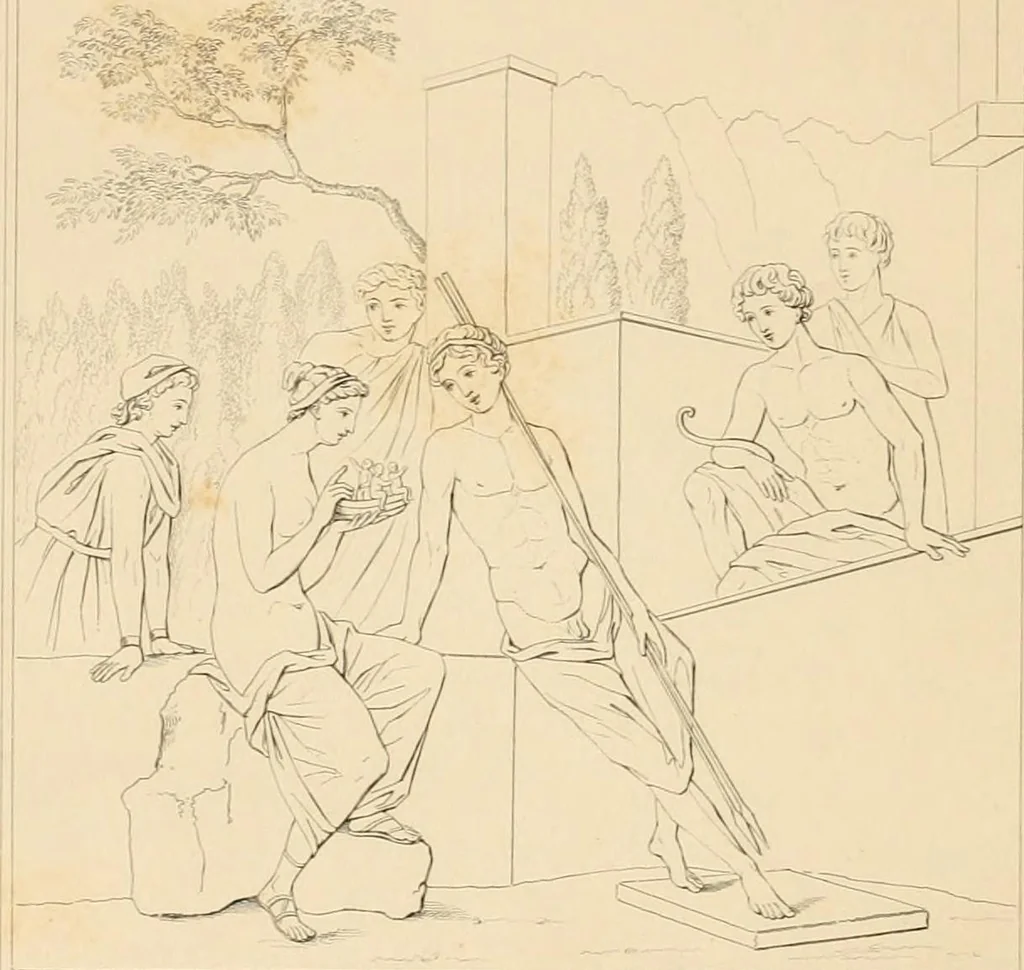 An illustration from Pompeiana : the topography, edifices and ornaments of Pompeii, the result of excavations since 1819, 1837, leaf 275