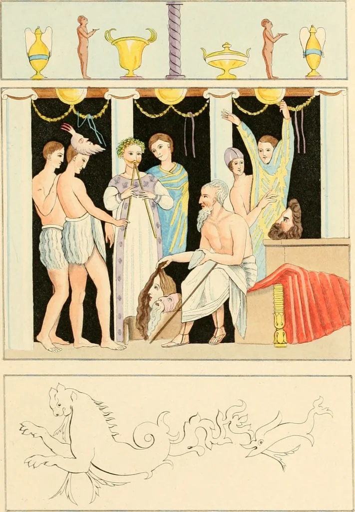 An illustration from Pompeiana : the topography, edifices and ornaments of Pompeii, the result of excavations since 1819, 1837, leaf 280