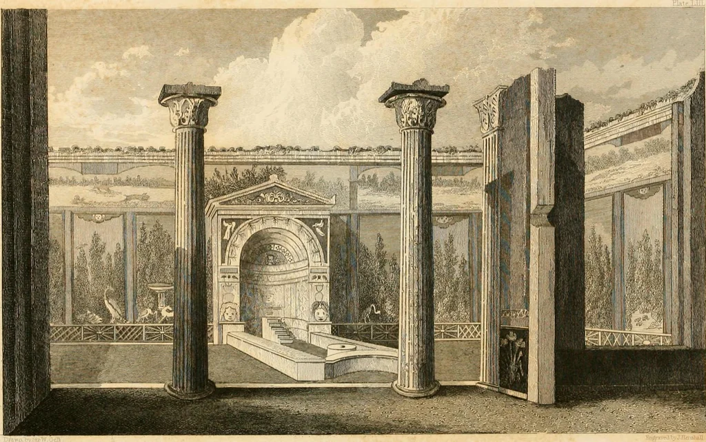 An illustration from Pompeiana : the topography, edifices and ornaments of Pompeii, the result of excavations since 1819, 1837, leaf 309