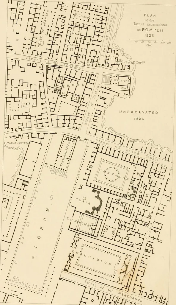 An illustration from Pompeiana : the topography, edifices and ornaments of Pompeii, the result of excavations since 1819, 1837, leaf 45
