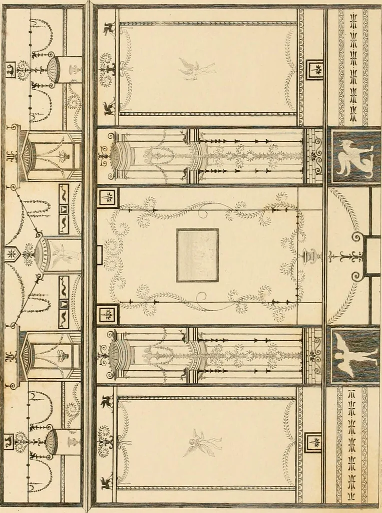 An illustration from Pompeiana : the topography, edifices and ornaments of Pompeii, the result of excavations since 1819, 1837, leaf 49