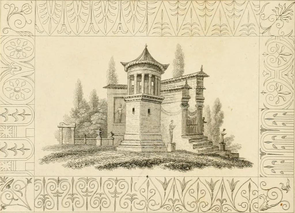 An illustration from Pompeiana : the topography, edifices and ornaments of Pompeii, the result of excavations since 1819, 1837, leaf 65