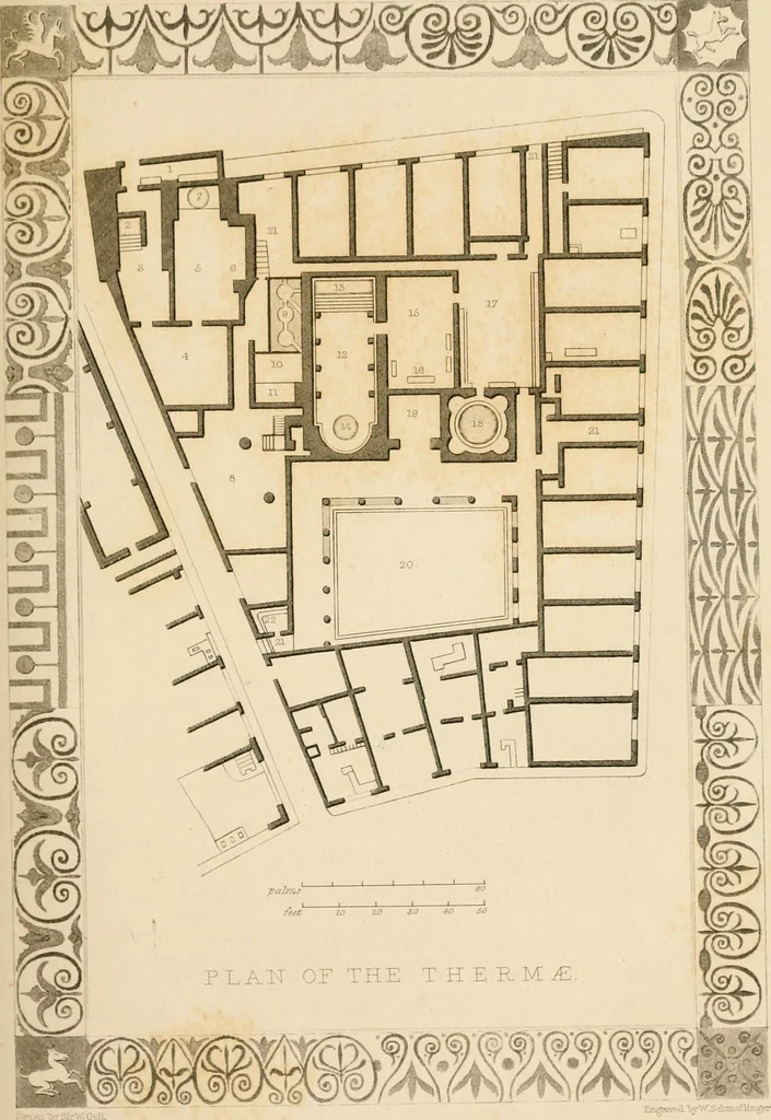 An illustration from Pompeiana : the topography, edifices and ornaments of Pompeii, the result of excavations since 1819, 1837, leaf 132