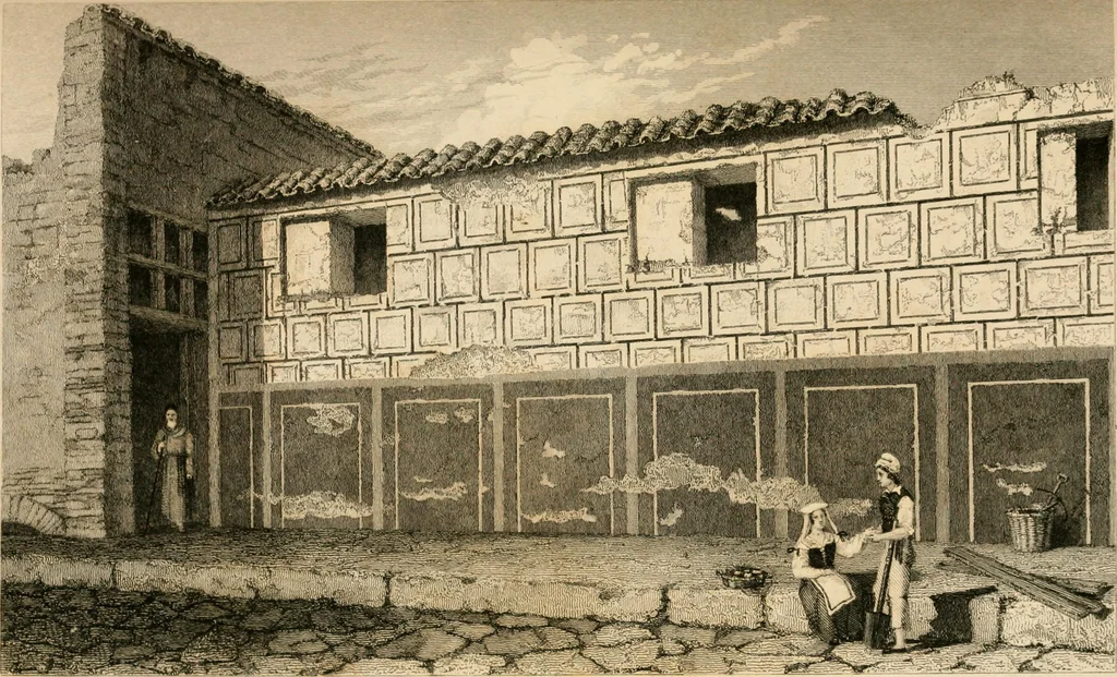 An illustration from Pompeiana : the topography, edifices and ornaments of Pompeii, the result of excavations since 1819, 1837, leaf 164