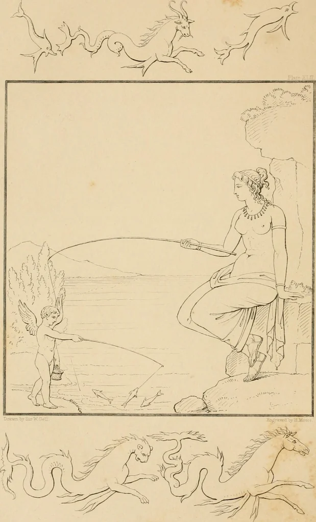An illustration from Pompeiana : the topography, edifices and ornaments of Pompeii, the result of excavations since 1819, 1837, leaf 175