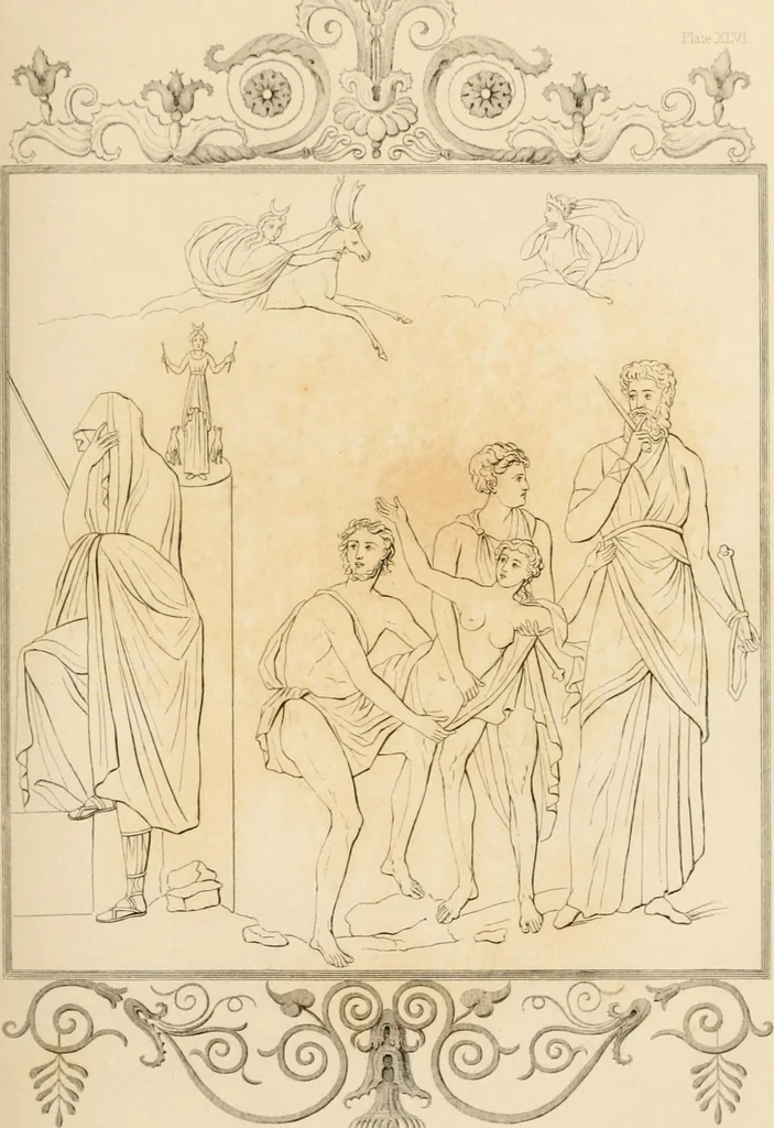 An illustration from Pompeiana : the topography, edifices and ornaments of Pompeii, the result of excavations since 1819, 1837, leaf 184