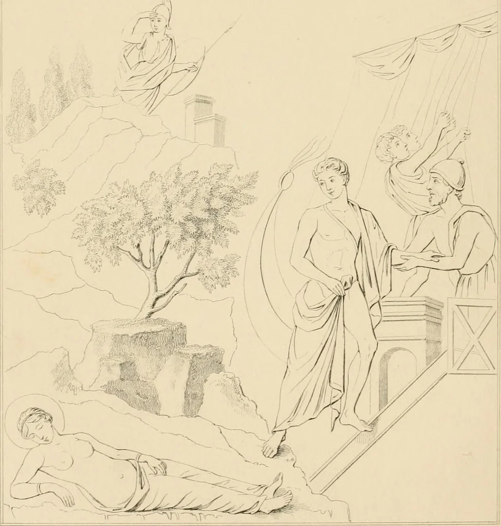 An illustration from Pompeiana : the topography, edifices and ornaments of Pompeii, the result of excavations since 1819, 1837, leaf 193
