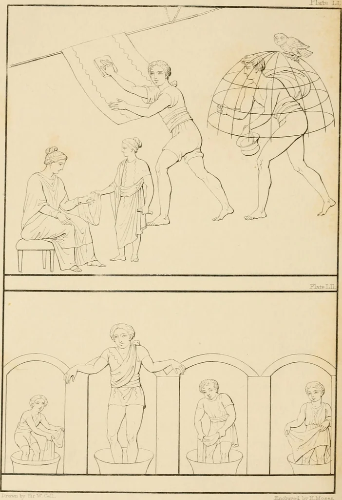 An illustration from Pompeiana : the topography, edifices and ornaments of Pompeii, the result of excavations since 1819, 1837, leaf 197