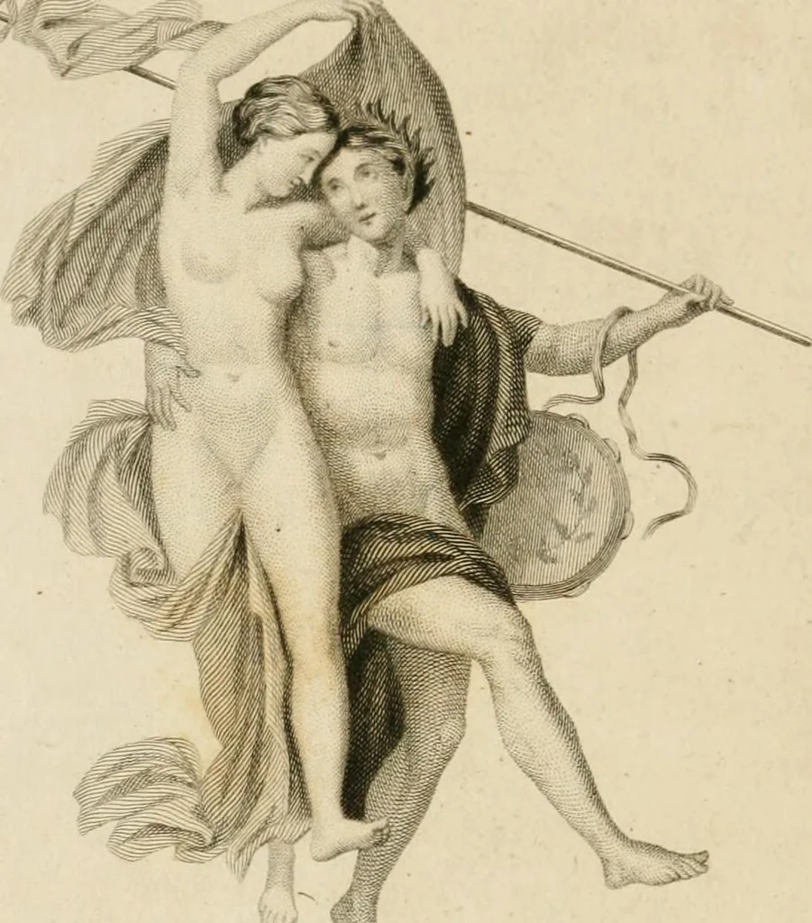 An illustration from Pompeiana : the topography, edifices and ornaments of Pompeii, the result of excavations since 1819, 1837, leaf 21