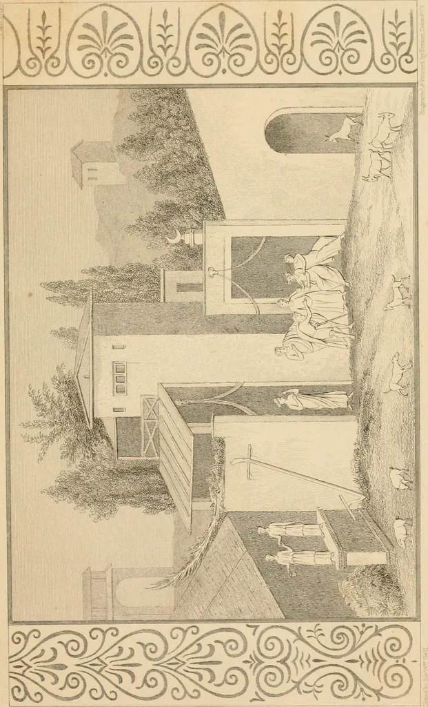 An illustration from Pompeiana : the topography, edifices and ornaments of Pompeii, the result of excavations since 1819, 1837, leaf 212