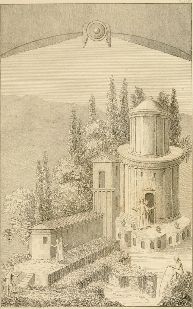 An illustration from Pompeiana : the topography, edifices and ornaments of Pompeii, the result of excavations since 1819, 1837, leaf 216