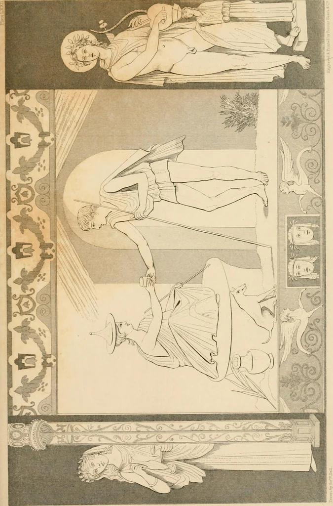 An illustration from Pompeiana : the topography, edifices and ornaments of Pompeii, the result of excavations since 1819, 1837, leaf 240