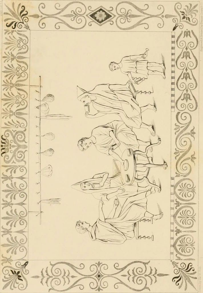An illustration from Pompeiana : the topography, edifices and ornaments of Pompeii, the result of excavations since 1819, 1837, leaf 29