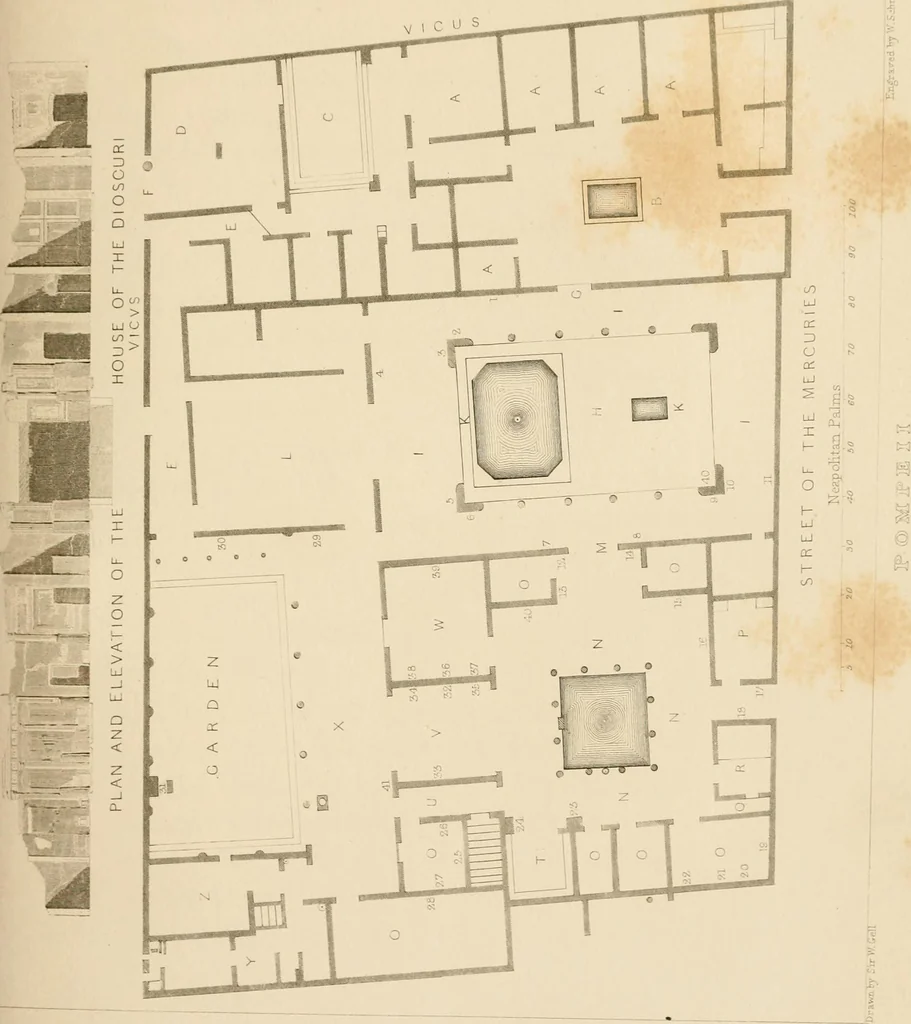 An illustration from Pompeiana : the topography, edifices and ornaments of Pompeii, the result of excavations since 1819, 1837, leaf 40