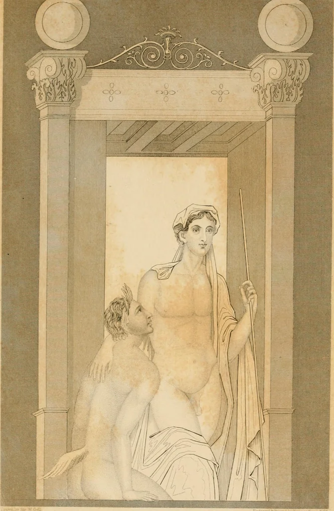 An illustration from Pompeiana : the topography, edifices and ornaments of Pompeii, the result of excavations since 1819, 1837, leaf 47
