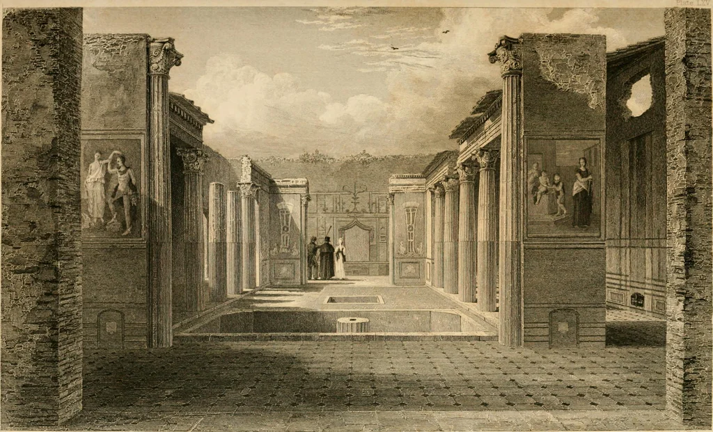 An illustration from Pompeiana : the topography, edifices and ornaments of Pompeii, the result of excavations since 1819, 1837, leaf 50