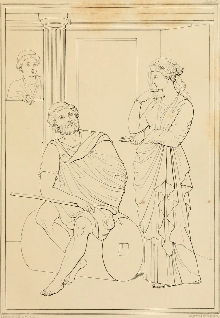 An illustration from Pompeiana : the topography, edifices and ornaments of Pompeii : the result of excavations since 1819, 1835, leaf 112