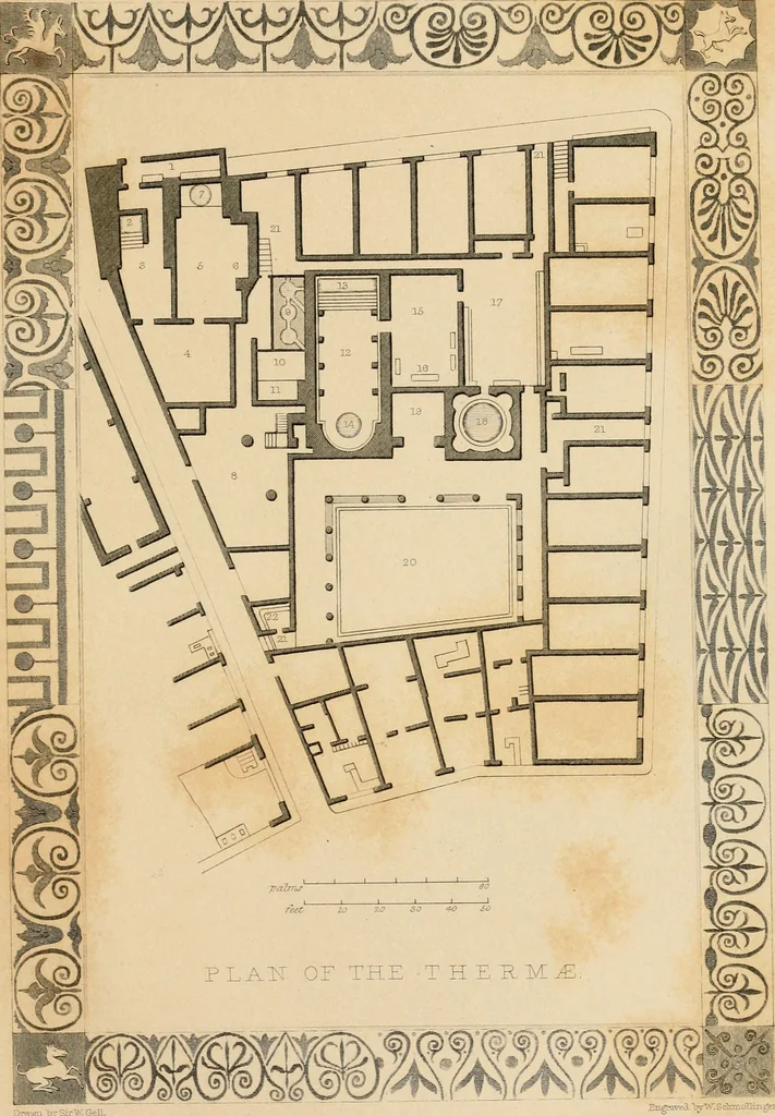 An illustration from Pompeiana : the topography, edifices and ornaments of Pompeii : the result of excavations since 1819, 1835, leaf 128