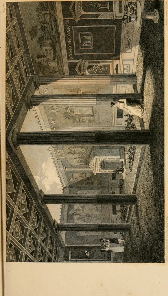 An illustration from Pompeiana : the topography, edifices and ornaments of Pompeii : the result of excavations since 1819, 1835, leaf 14