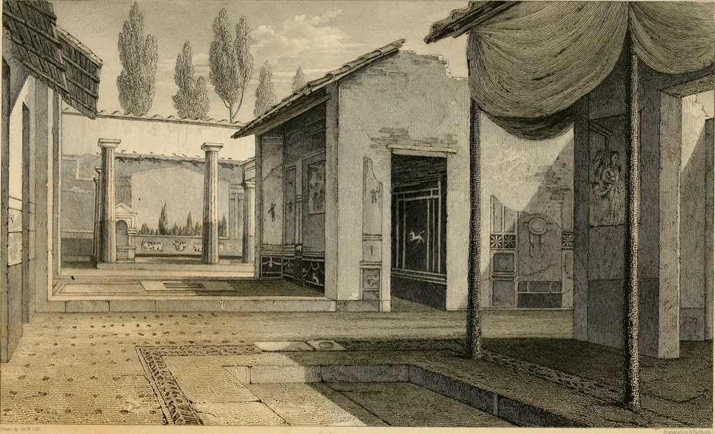 An illustration from Pompeiana : the topography, edifices and ornaments of Pompeii : the result of excavations since 1819, 1835, leaf 151