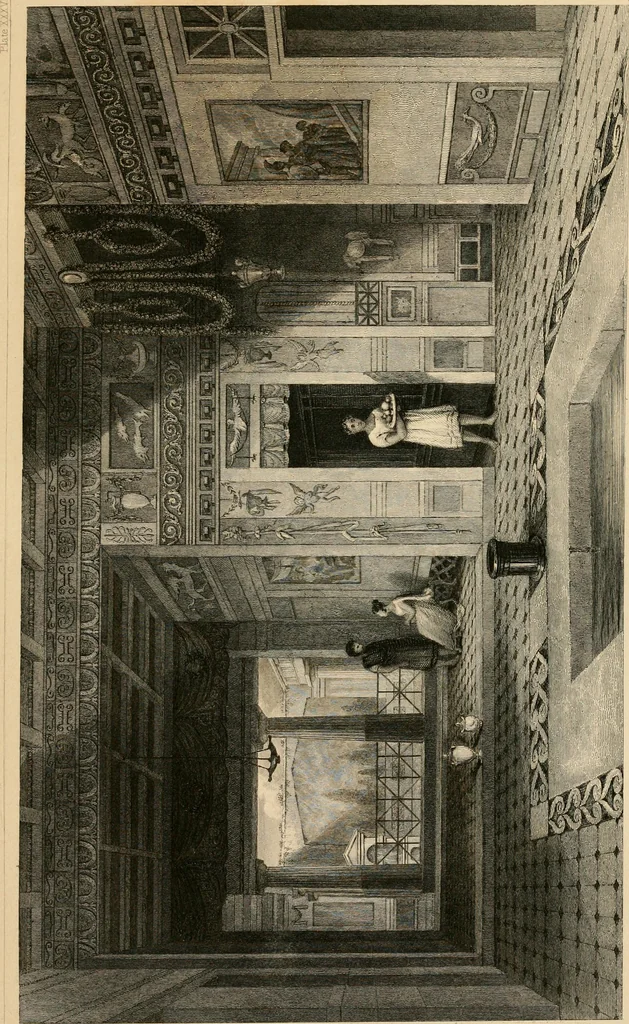An illustration from Pompeiana : the topography, edifices and ornaments of Pompeii : the result of excavations since 1819, 1835, leaf 154