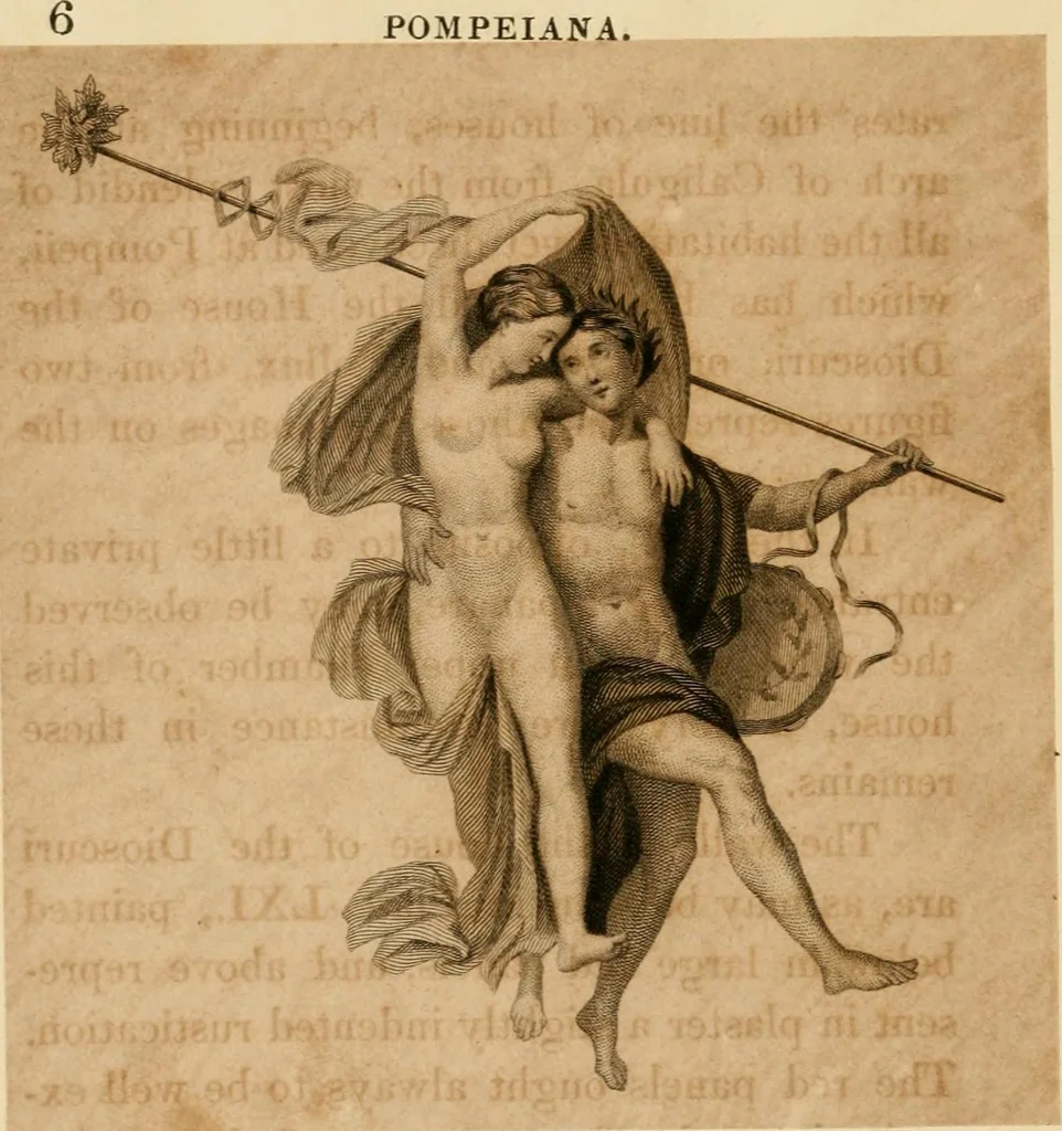 An illustration from Pompeiana : the topography, edifices and ornaments of Pompeii : the result of excavations since 1819, 1835, leaf 17