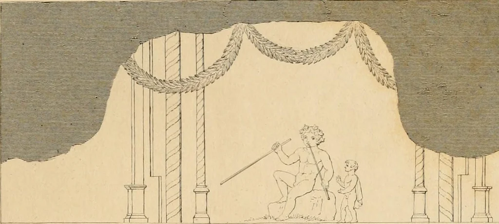An illustration from Pompeiana : the topography, edifices and ornaments of Pompeii : the result of excavations since 1819, 1835, leaf 184