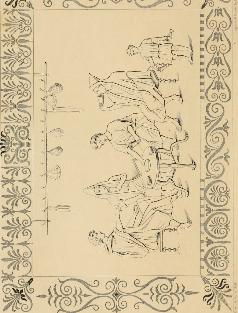 An illustration from Pompeiana : the topography, edifices and ornaments of Pompeii : the result of excavations since 1819, 1835, leaf 25