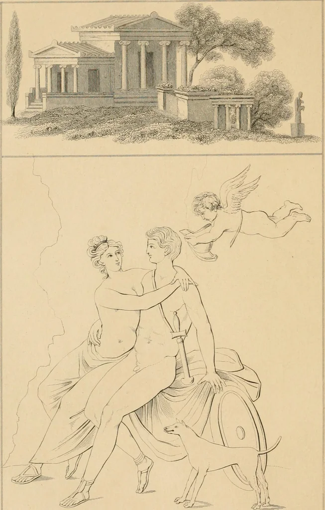 An illustration from Pompeiana : the topography, edifices and ornaments of Pompeii : the result of excavations since 1819, 1835, leaf 253