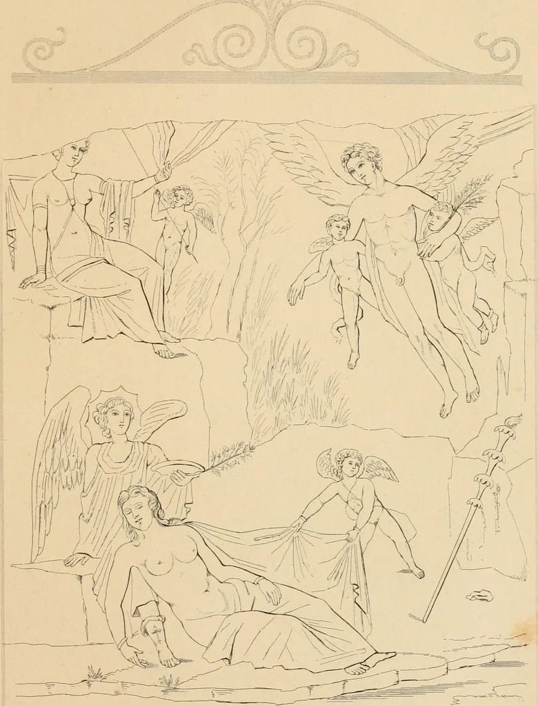 An illustration from Pompeiana : the topography, edifices and ornaments of Pompeii : the result of excavations since 1819, 1835, leaf 256
