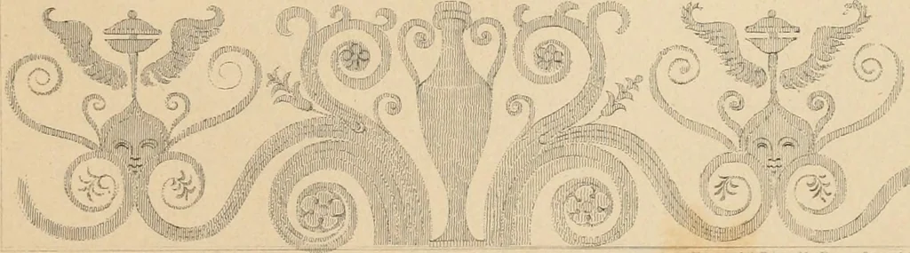 An illustration from Pompeiana : the topography, edifices and ornaments of Pompeii : the result of excavations since 1819, 1835, leaf 256