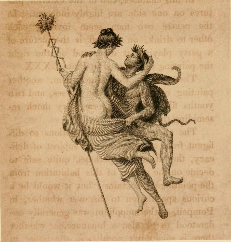 An illustration from Pompeiana : the topography, edifices and ornaments of Pompeii : the result of excavations since 1819, 1835, leaf 28