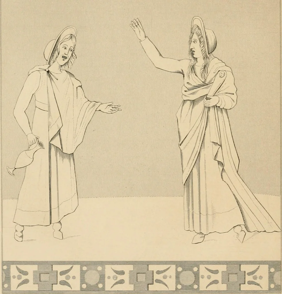 An illustration from Pompeiana : the topography, edifices and ornaments of Pompeii : the result of excavations since 1819, 1835, leaf 77