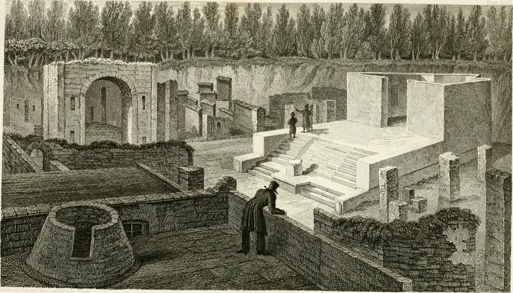 An illustration from Pompeiana : the topography, edifices and ornaments of Pompeii : the result of excavations since 1819, 1832, leaf 152