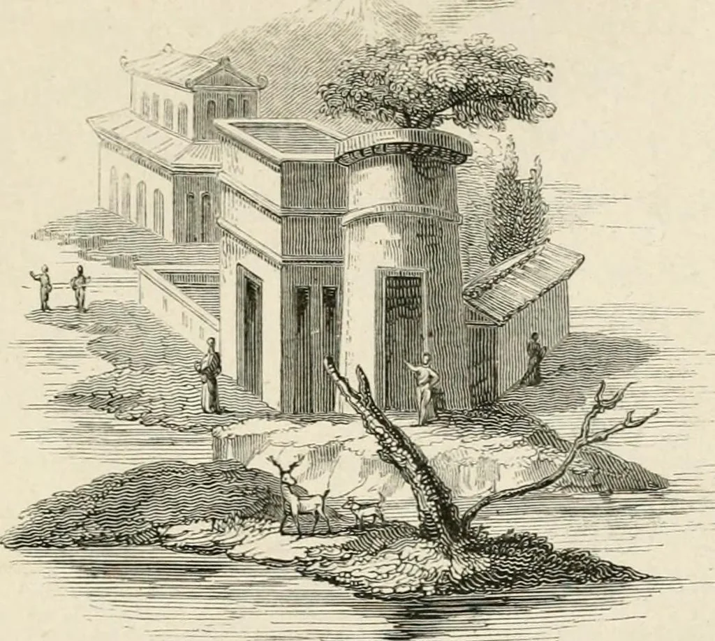 An illustration from Pompeiana : the topography, edifices and ornaments of Pompeii : the result of excavations since 1819, 1832, leaf 154