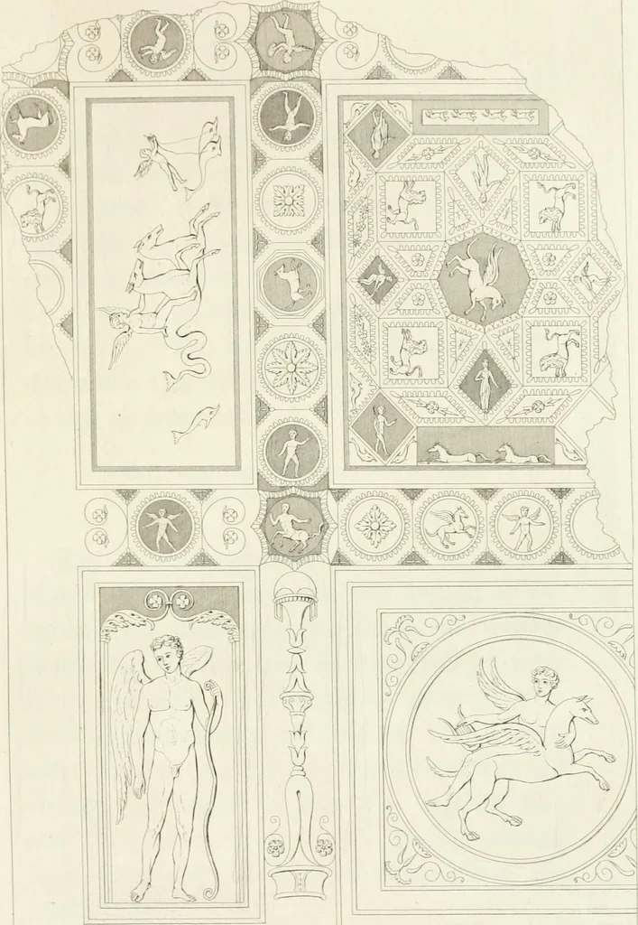 An illustration from Pompeiana : the topography, edifices and ornaments of Pompeii : the result of excavations since 1819, 1832, leaf 194