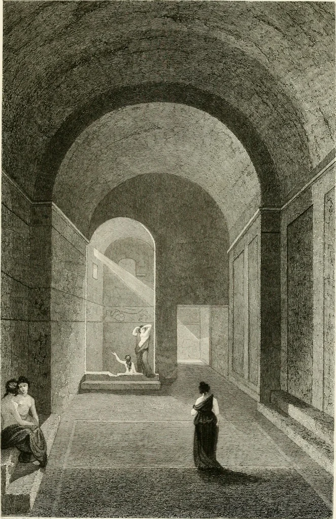 An illustration from Pompeiana : the topography, edifices and ornaments of Pompeii : the result of excavations since 1819, 1832, leaf 218