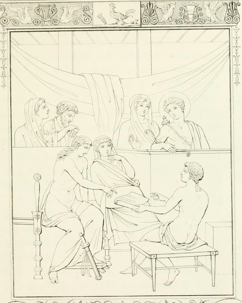 An illustration from Pompeiana : the topography, edifices and ornaments of Pompeii : the result of excavations since 1819, 1832, leaf 262
