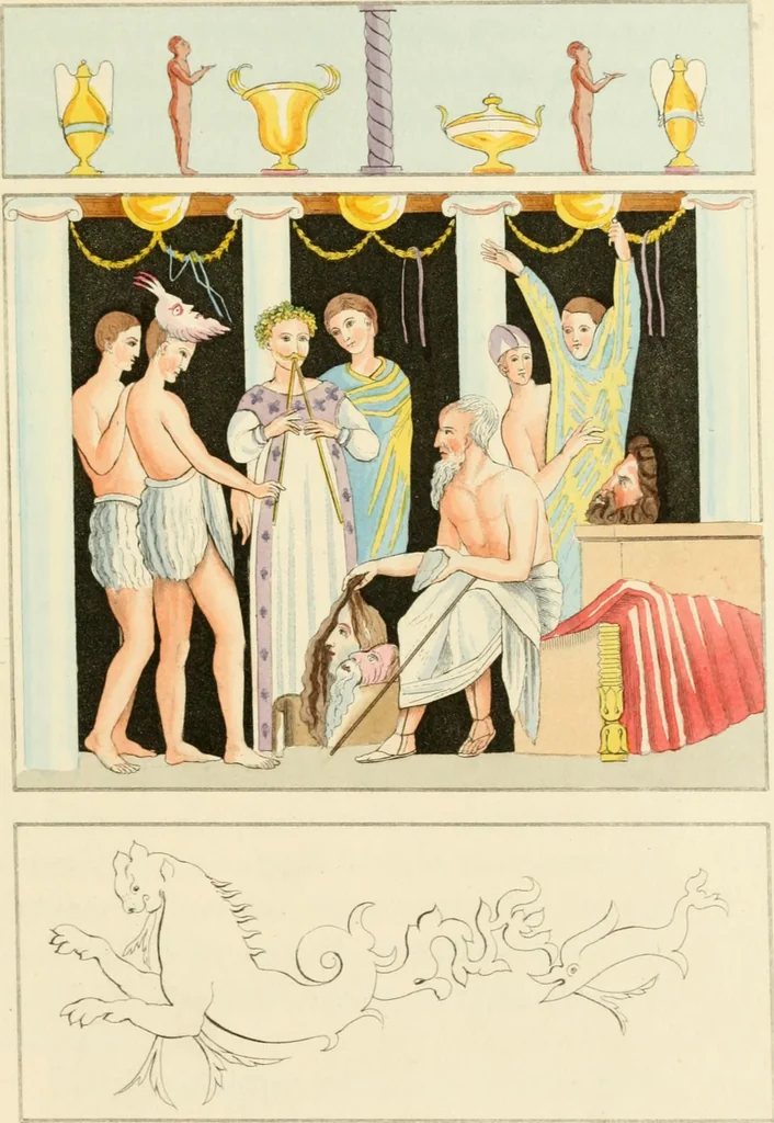 An illustration from Pompeiana : the topography, edifices and ornaments of Pompeii : the result of excavations since 1819, 1832, leaf 276