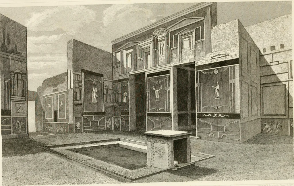 An illustration from Pompeiana : the topography, edifices and ornaments of Pompeii : the result of excavations since 1819, 1832, leaf 284
