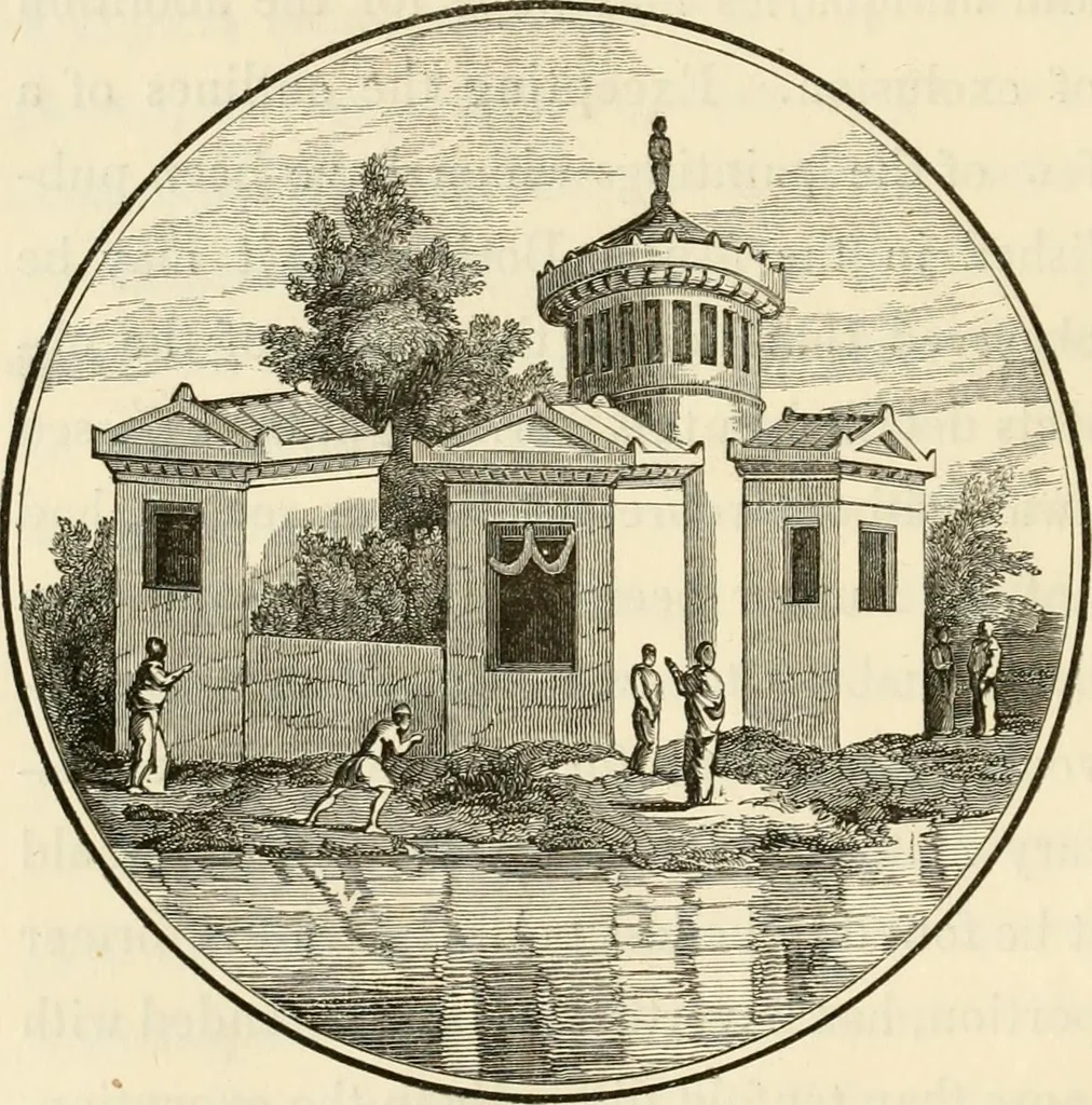 An illustration from Pompeiana : the topography, edifices and ornaments of Pompeii : the result of excavations since 1819, 1832, leaf 39
