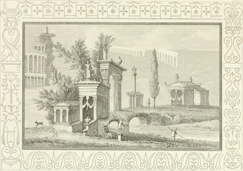 An illustration from Pompeiana : the topography, edifices and ornaments of Pompeii : the result of excavations since 1819, 1832, leaf 56