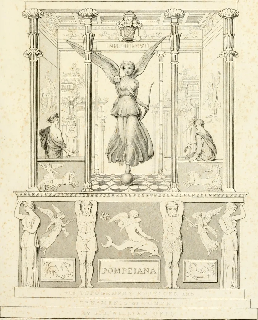 An illustration from Pompeiana : the topography, edifices and ornaments of Pompeii : the result of excavations since 1819, 1832, leaf 6