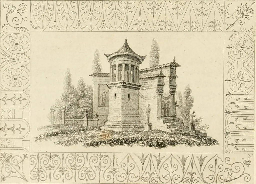 An illustration from Pompeiana : the topography, edifices and ornaments of Pompeii : the result of excavations since 1819, 1832, leaf 61